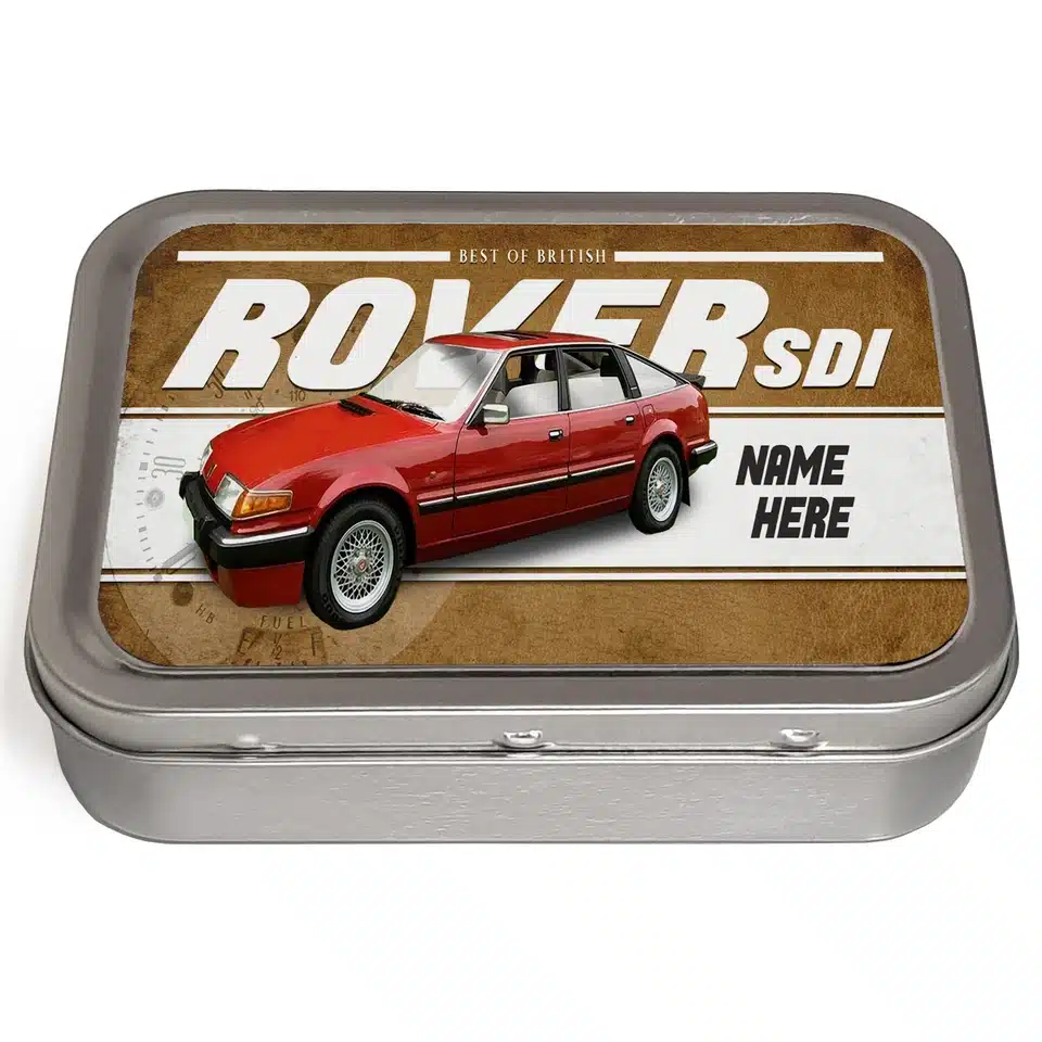 Personalised Rover SD1 Tobacco Tin Classic Car CLP46