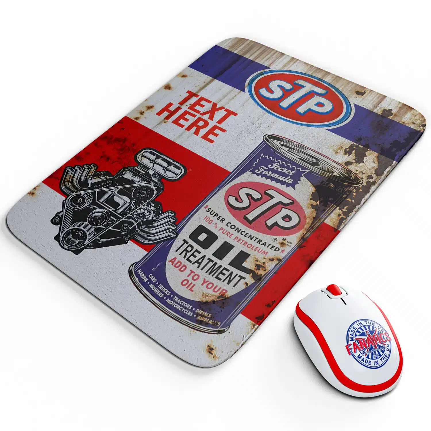 Personalised STP Oil Mouse Mat Garage Work Gift OC18