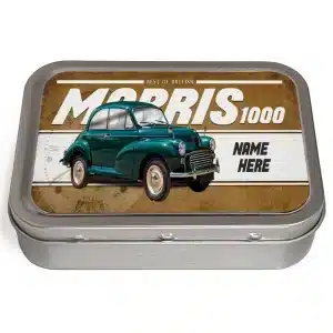 Personalised Morris Minor Tobacco Tin Classic Car CLP38