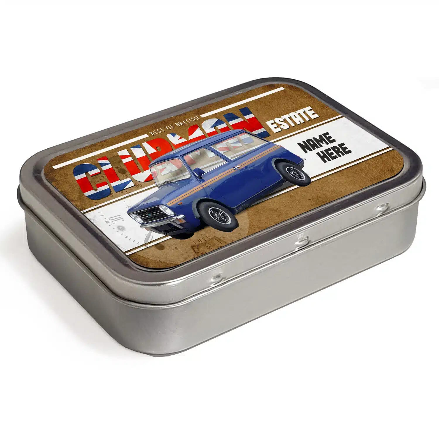 Personalised Mini Clubman Tobacco Tin Classic Car CLP32 - Image 4