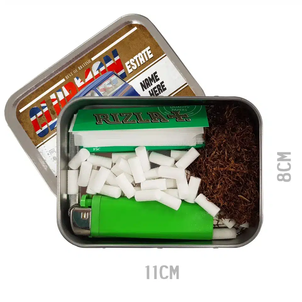 Personalised Mini Clubman Tobacco Tin Classic Car CLP32 - Image 3