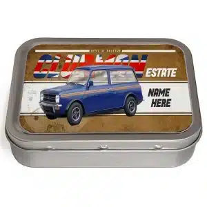 Personalised Mini Clubman Tobacco Tin Classic Car CLP32
