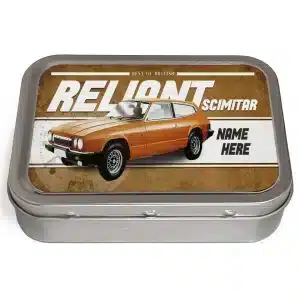 Personalised Reliant Scimitar Tobacco Tin Classic Car CLP44